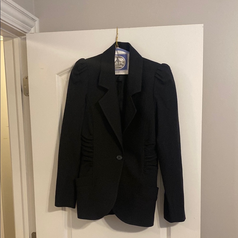 Smythe Black Tailored Blazer Classic Suit Jacket